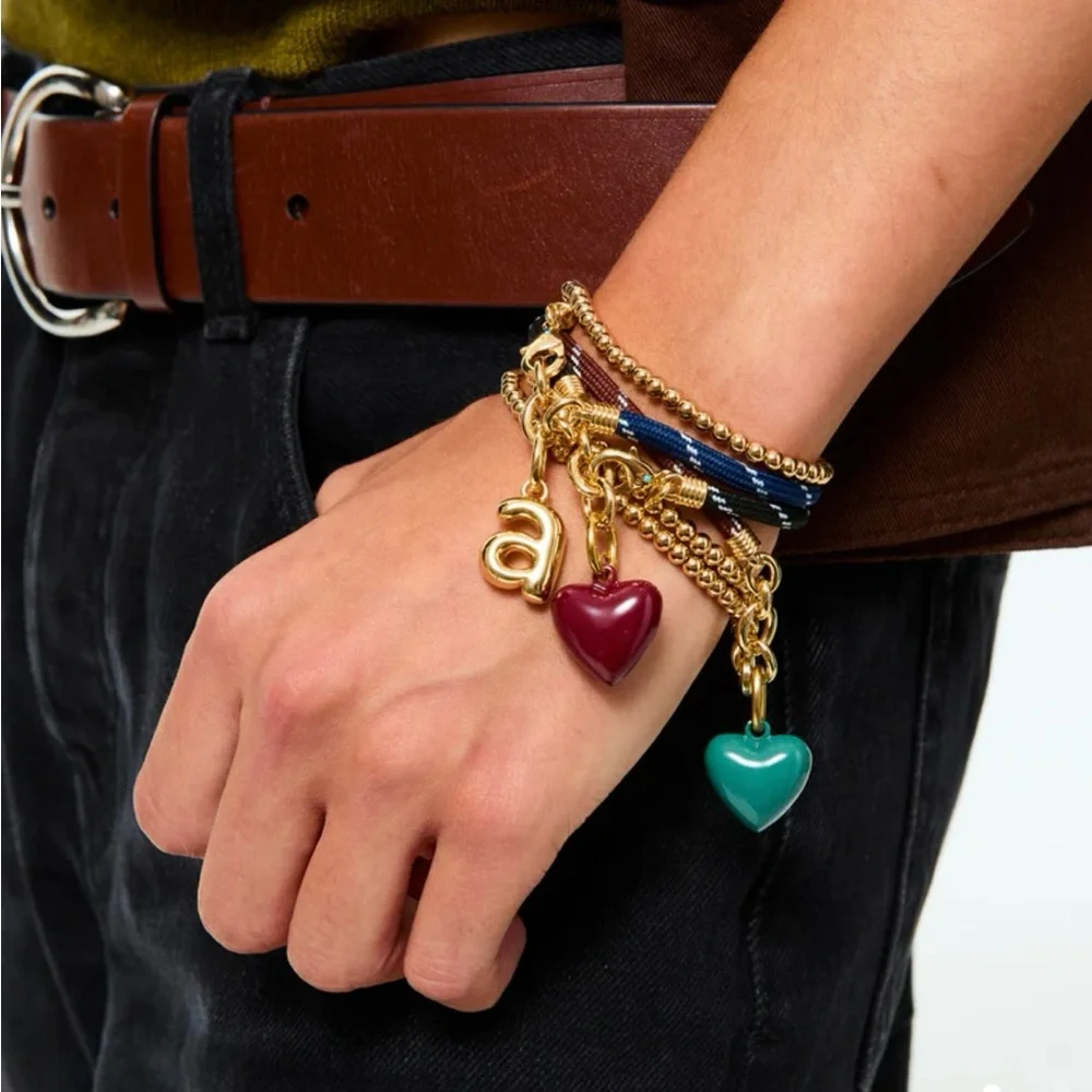 Roxanne Assoulin The Happy Cord Charm Bracelet black / burgundy firm price - Picture 2 of 8